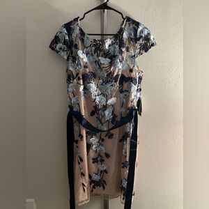 Adriana Papell - Embroidered Sheath Dress - NEW WITH TAGS!